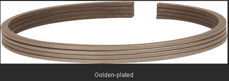 golden plated piston ring