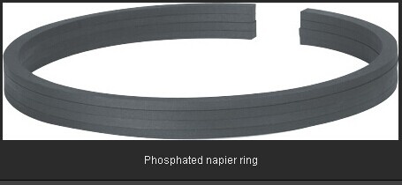 Phosphated napier piston ring
