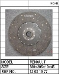 Renault 12 03 19 77 clutch disc
